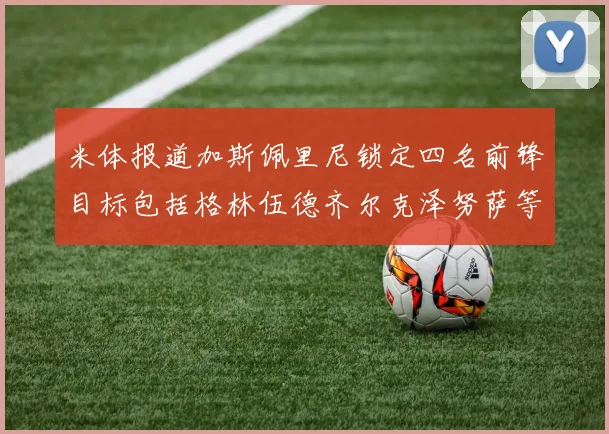 米体报道加斯佩里尼锁定四名前锋目标包括格林伍德齐尔克泽努萨等人
